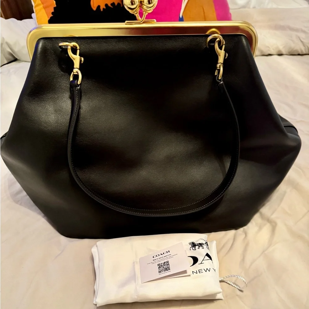 Coach Oversized Kisslock Bag - Picture 3 of 9